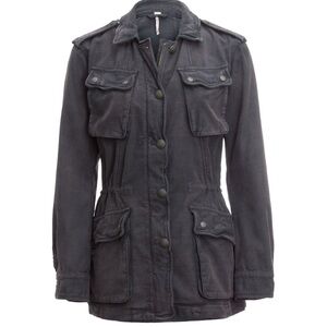 Free People Not Your Brothers Military Inspired Utility Jacket